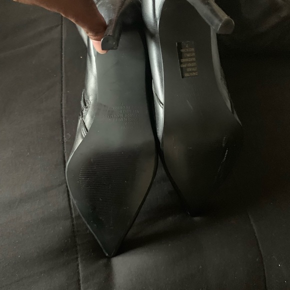 Black Leather thigh high boots - Picture 3 of 5